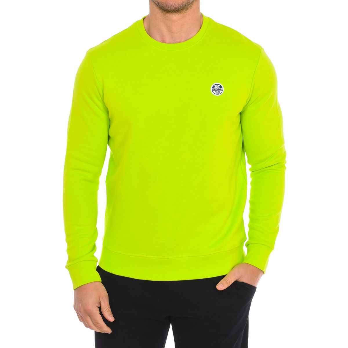 Langärmeliges Sweatshirt mit Rundhalsausschnitt