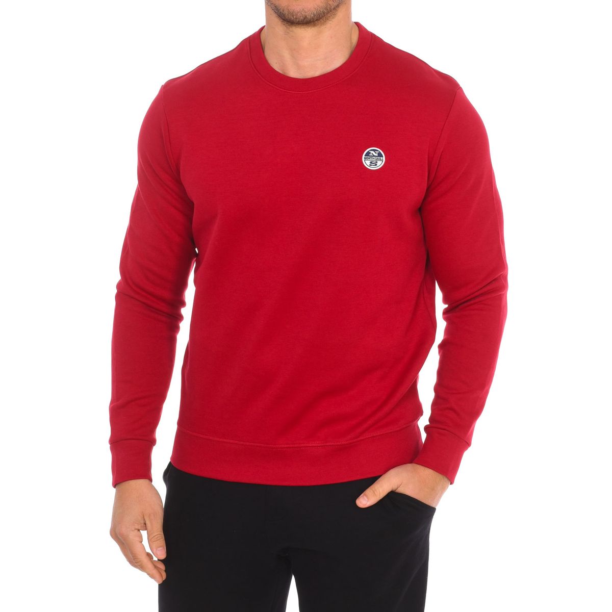 Langärmeliges Sweatshirt mit Rundhalsausschnitt