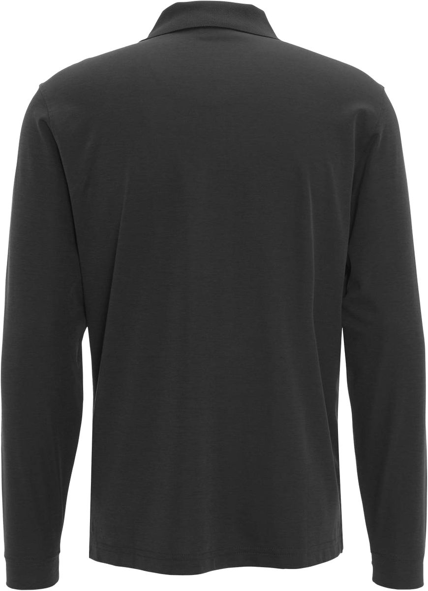 Langarm-Poloshirt aus weichem Strick