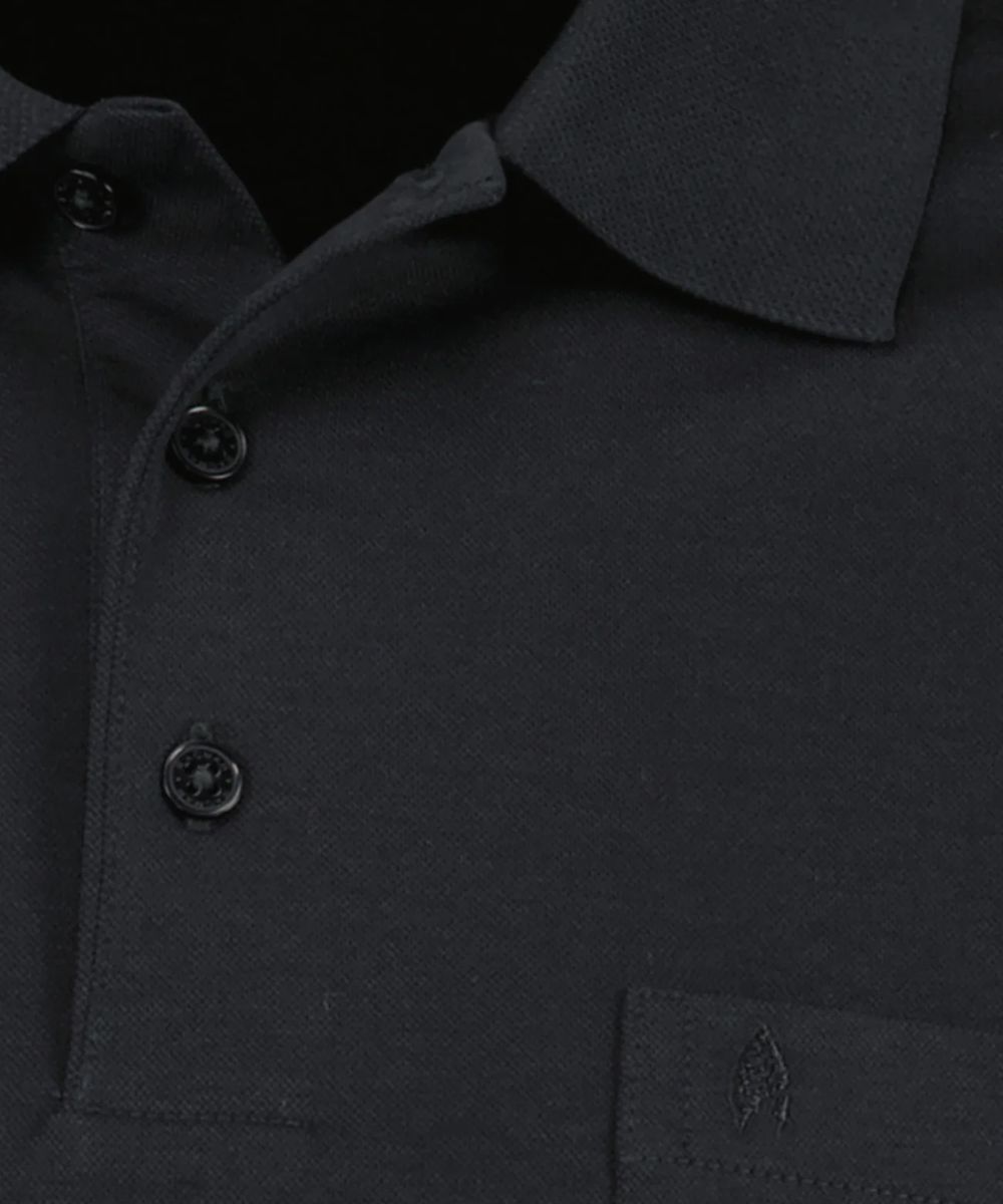 Langarm-Poloshirt mit Brusttasche