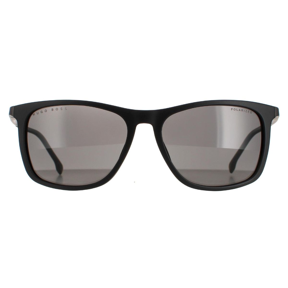 Matt Schwarze Polarisierte Rechteckige Sonnenbrille