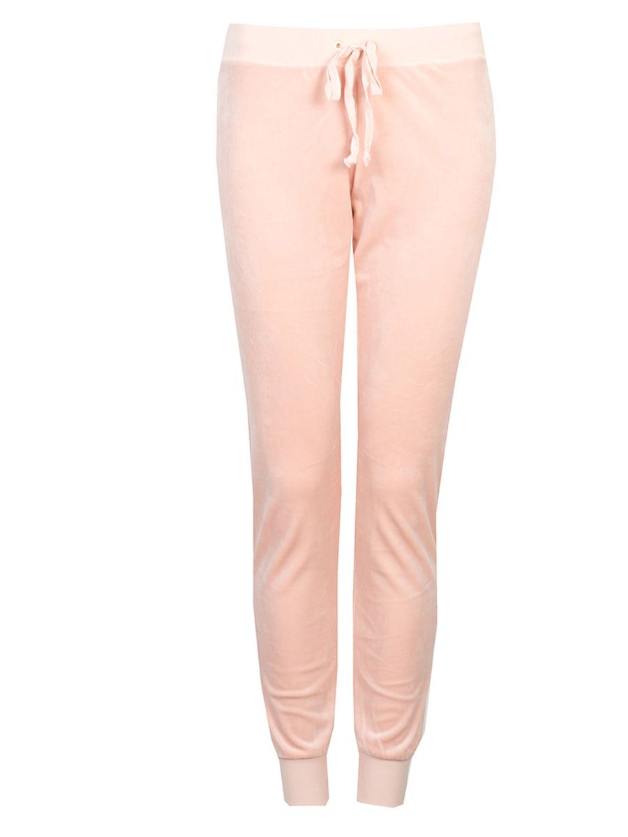 Velours Jogginghose mit Kordelzug