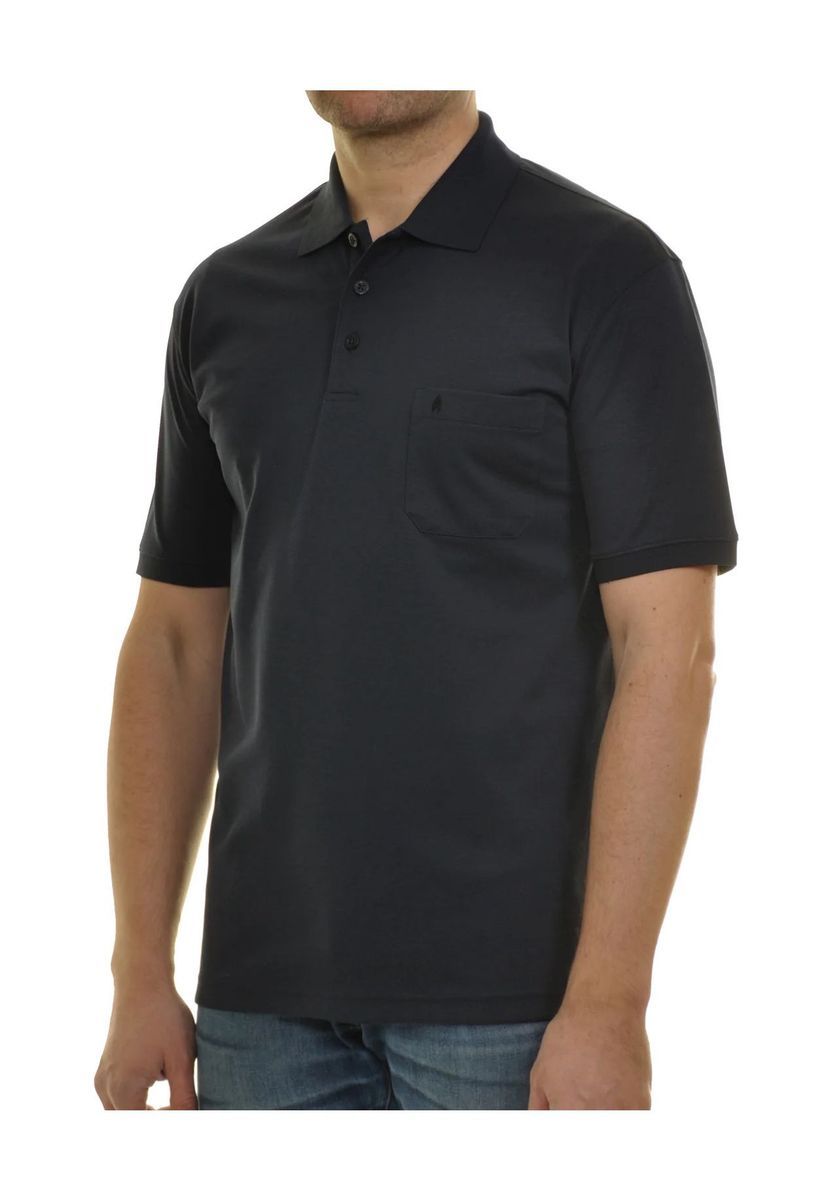 RAGMAN Poloshirt, aufgesetzte Brusttasche, für Herren, blau, 3XL