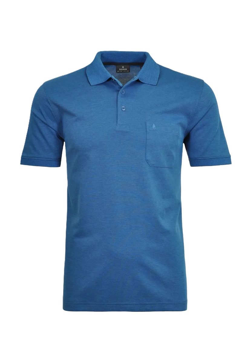 Klassisches Kurzarm-Poloshirt mit Tasche