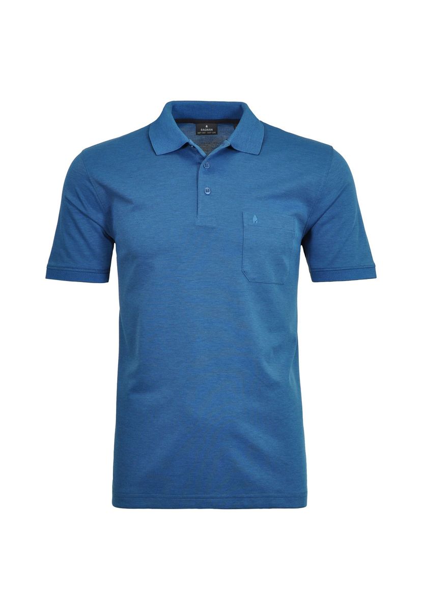 Klassisches Kurzarm-Poloshirt mit Tasche