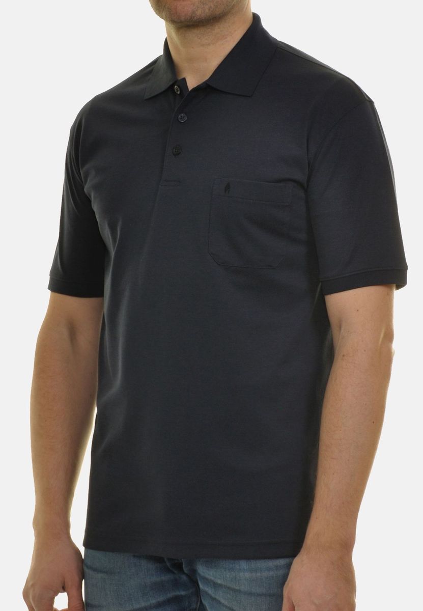 RAGMAN Poloshirt, aufgesetzte Brusttasche, für Herren, blau, 3XL