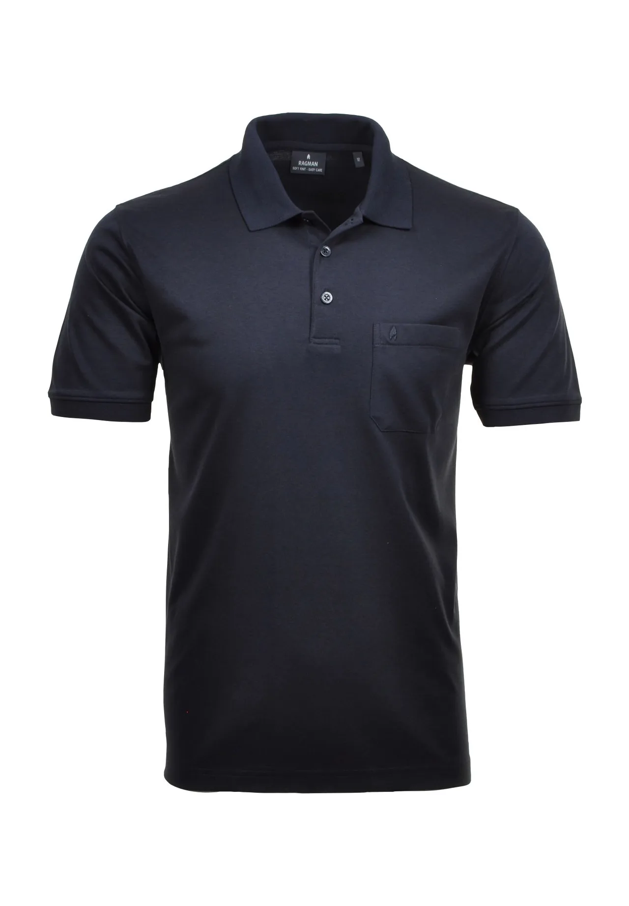 RAGMAN Poloshirt, aufgesetzte Brusttasche, für Herren, blau, 3XL