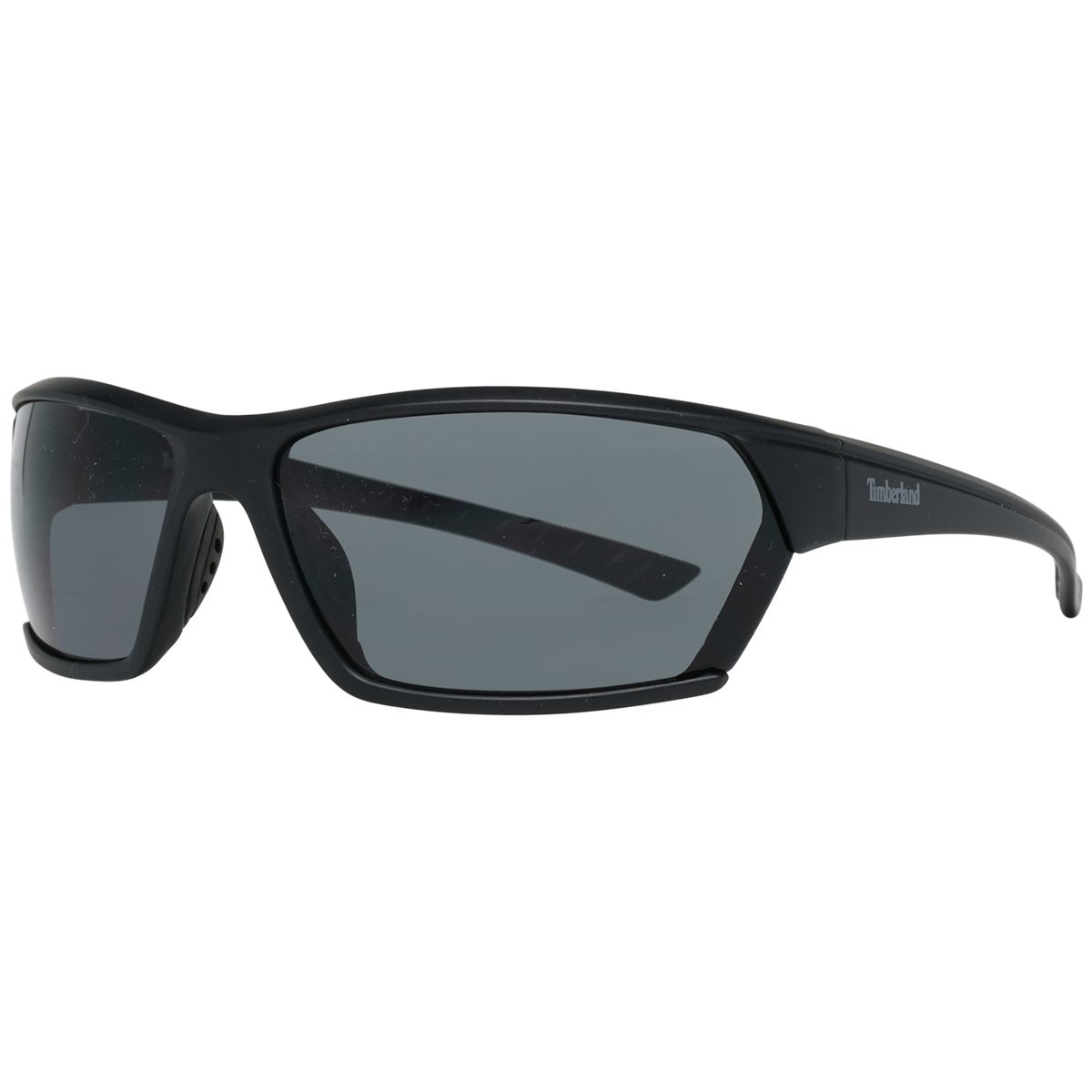 Sportliche schwarze Sonnenbrille mit verspiegelten Gläsern