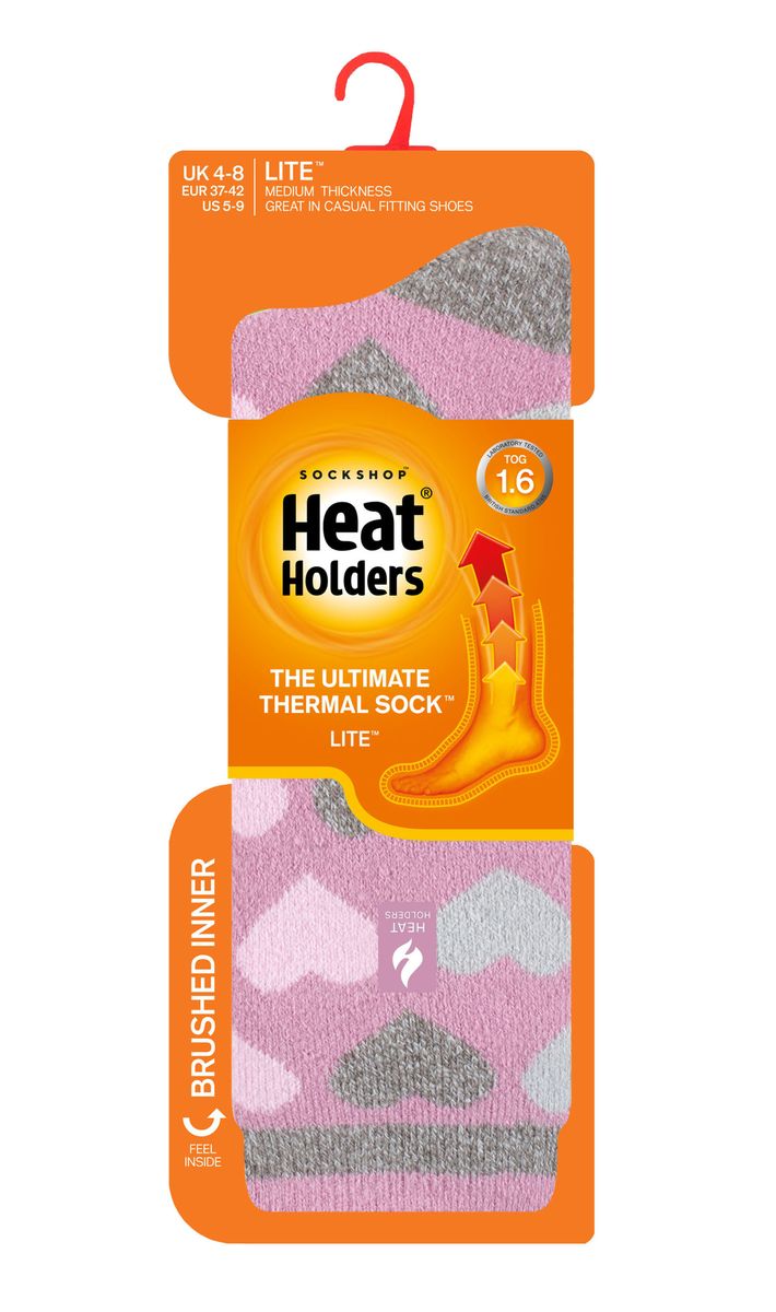 Thermosocken mit Herzmuster