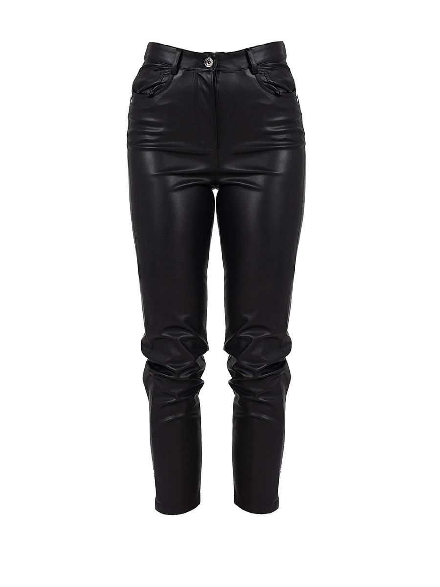 Hose aus Kunstleder mit hoher Taille