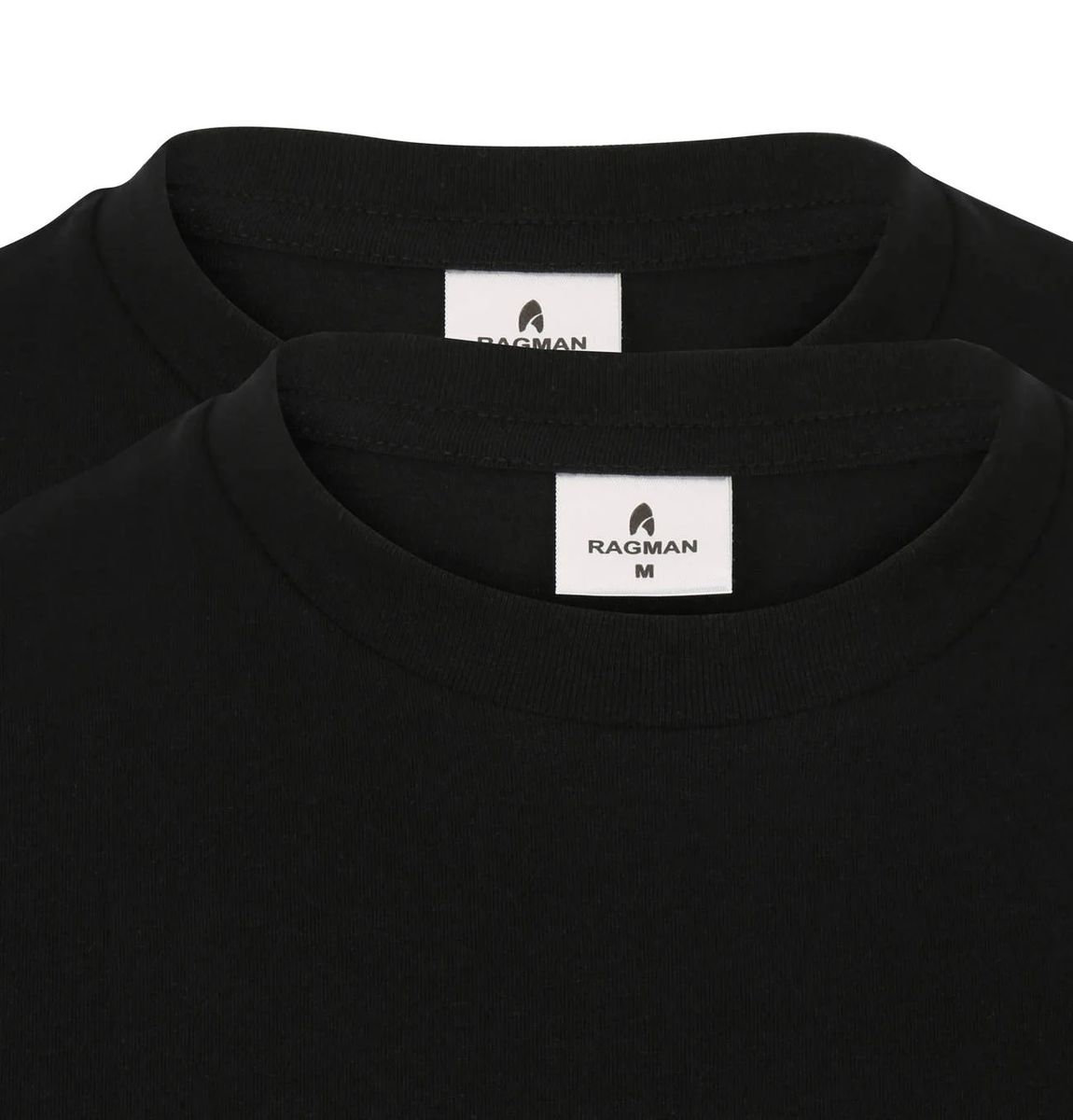 Klassisches Regular-Fit Baumwoll-Rundhals-T-Shirt