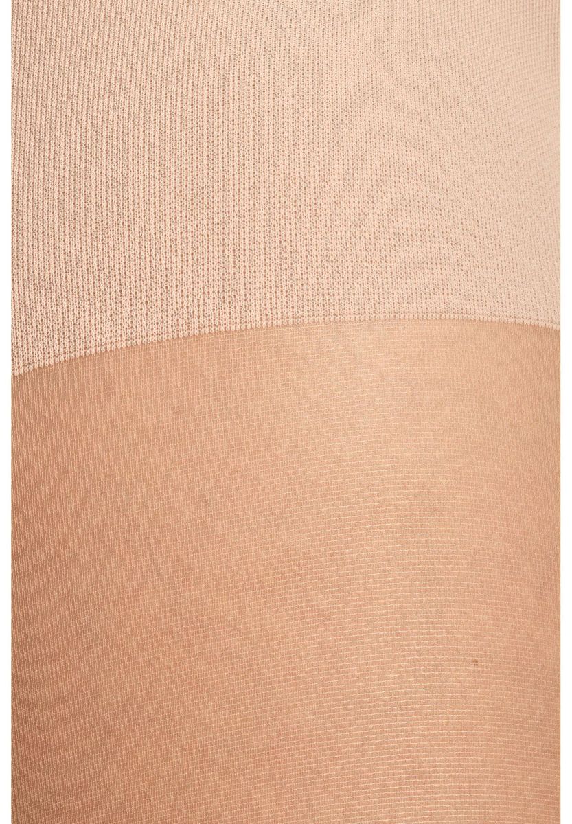 Transparente halterlose Strümpfe mit Band