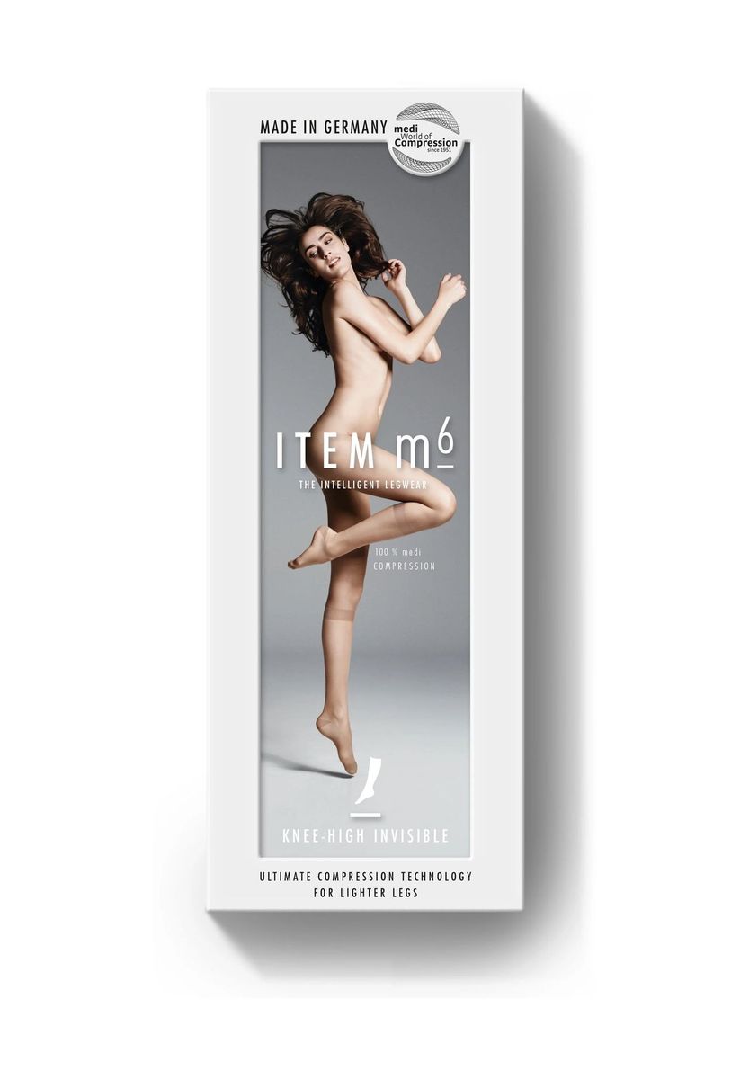 Unsichtbare Kompressions-Kniestrümpfe