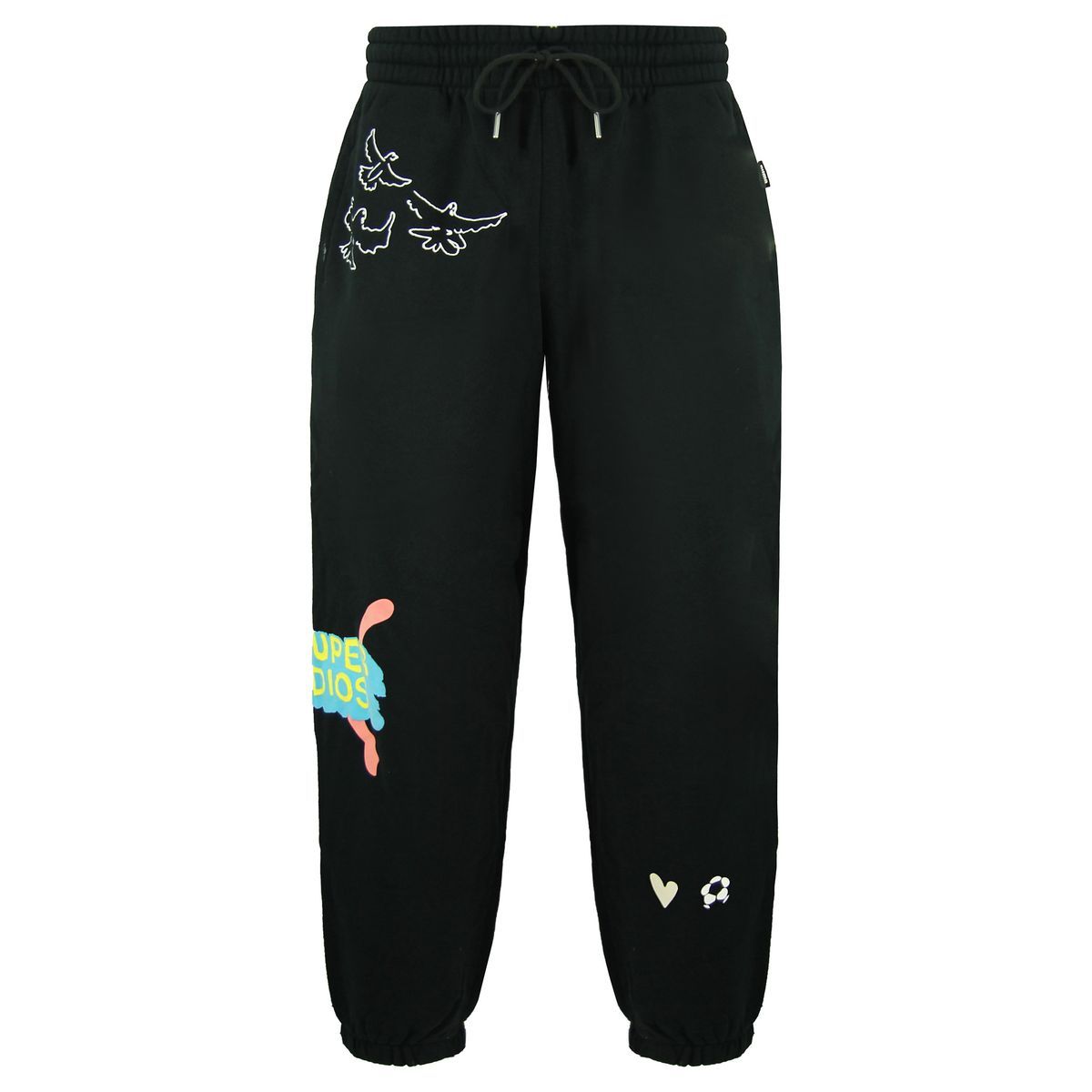Fleece Jogginghose mit Grafikprint