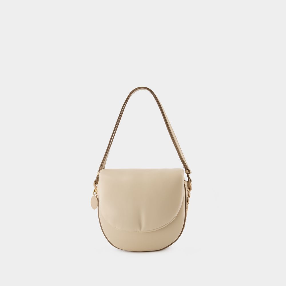 Minimalistische Schultertasche aus veganem Leder