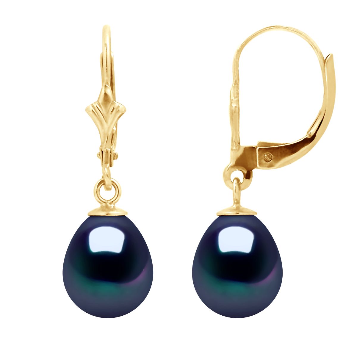 Goldfarbene Ohrringe im Tahitian-Stil