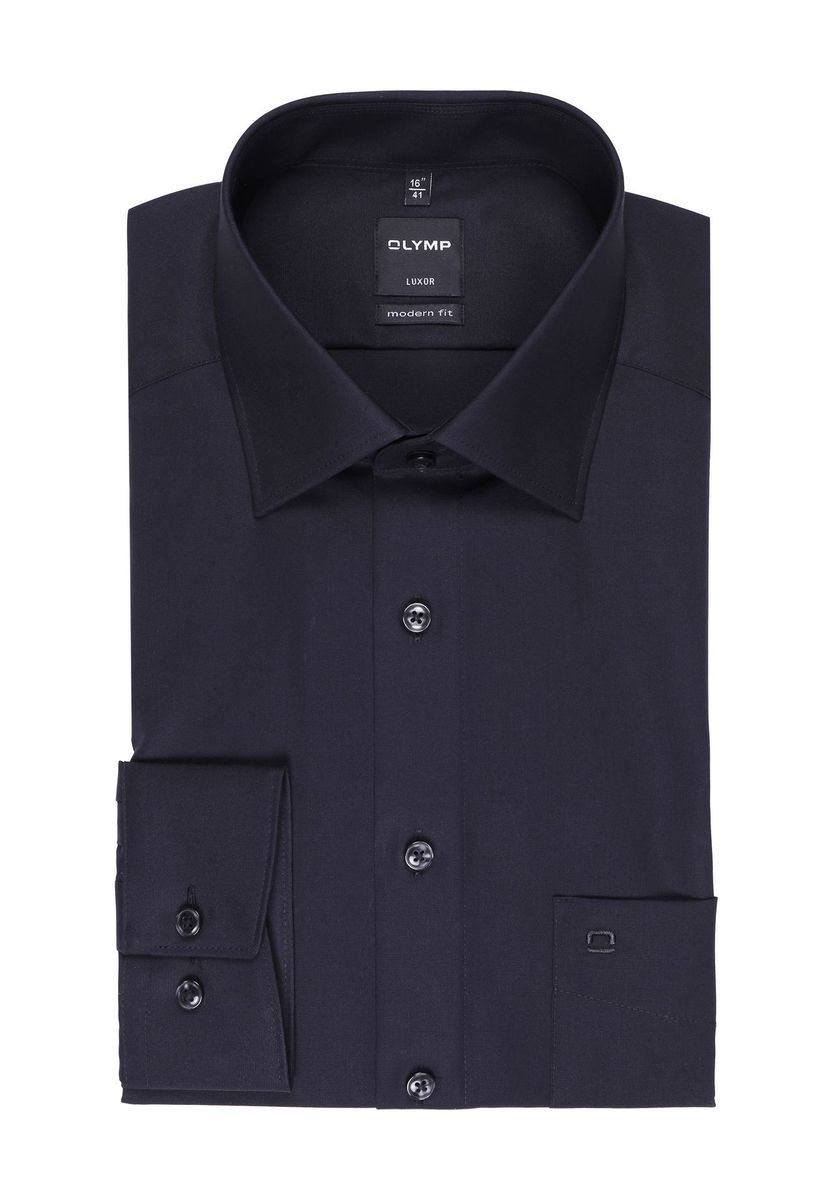 Modern Fit Unifarbenes Hemd