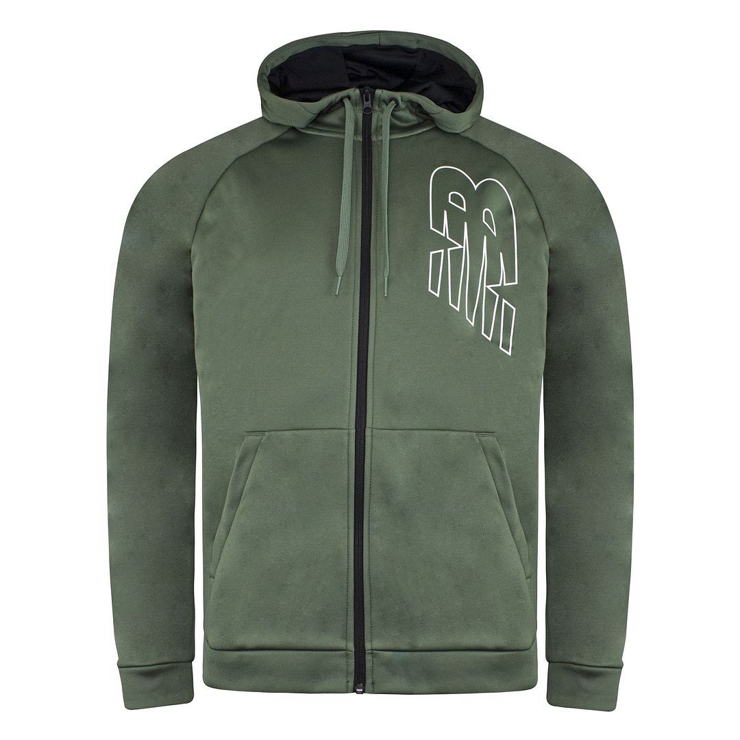 Herren Fleece Kapuzenjacke mit Reißverschluss