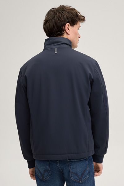 Steppjacke Miguel Marineblaue Hybrid Gesteppte Jacke mit Stehkragen