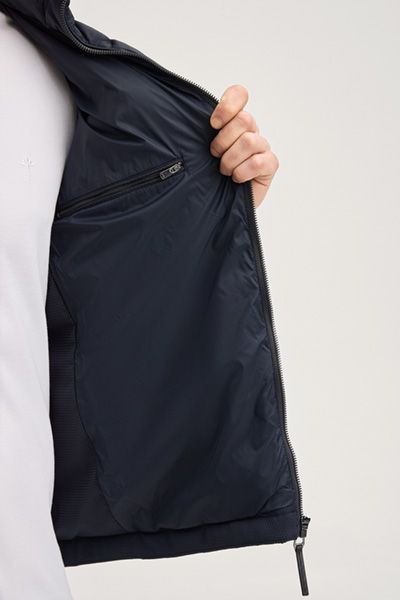 Steppjacke Miguel Marineblaue Hybrid Gesteppte Jacke mit Stehkragen