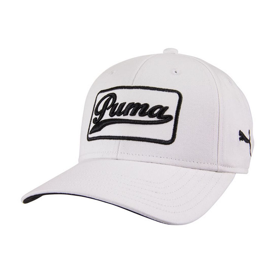 Puma Graphic Logo White Verstellbare Herren -Greenkeeper -Kappe 908356 05