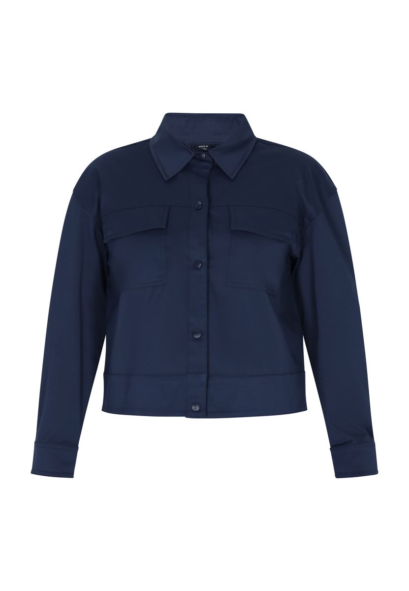 Damen Cropped Utility Hemdjacke