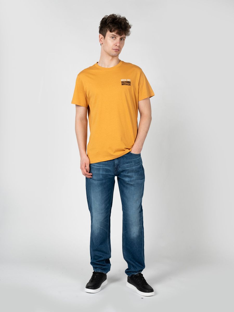 Grafik-Baumwollshirt mit Rundhalsausschnitt
