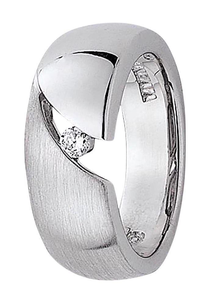 Silberring mit Zirkonia Akzent