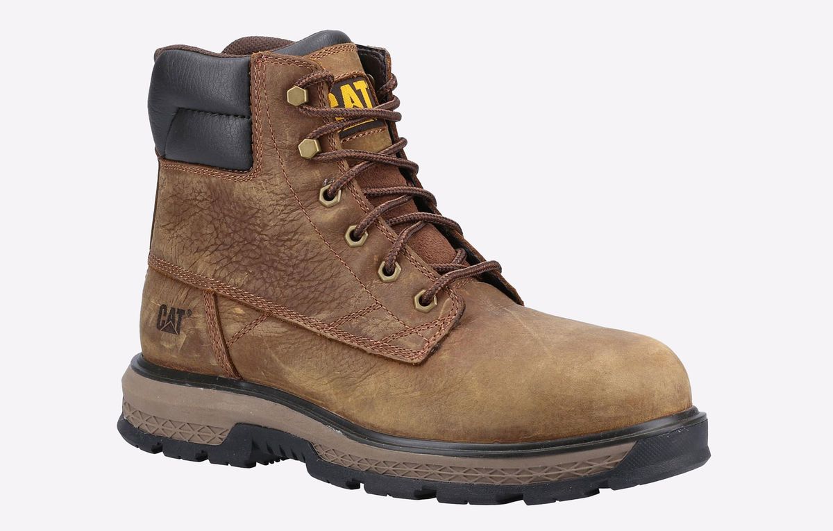 Robuste Leder-Sicherheitsstiefel mit Stahlkappe