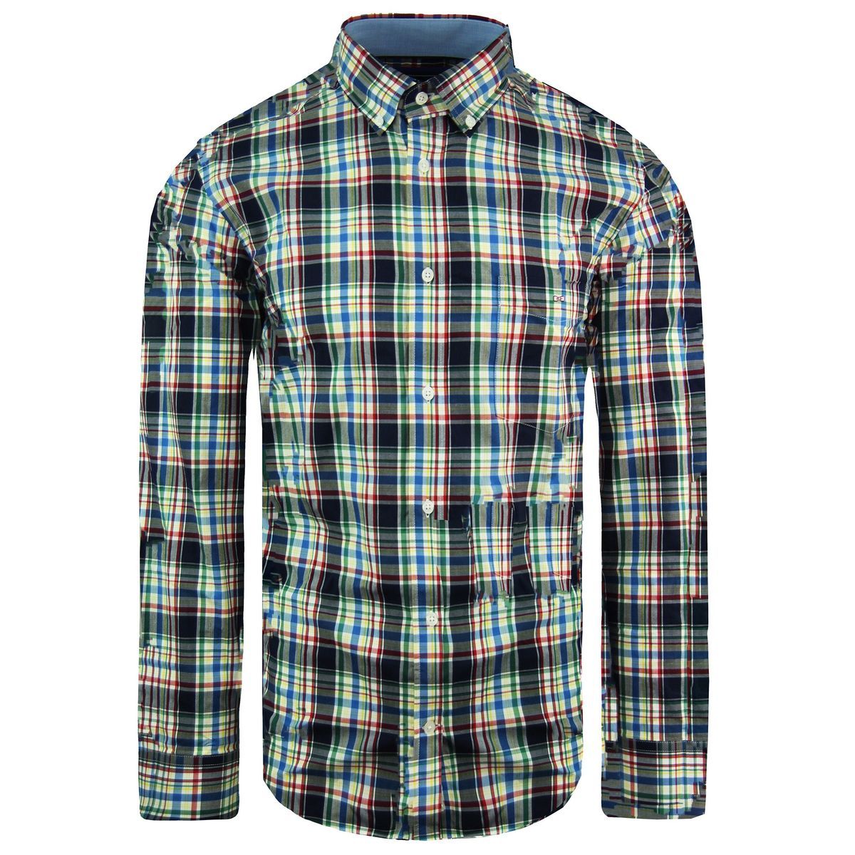 Herren Oxford Hemd mit Karomuster, normale Passform