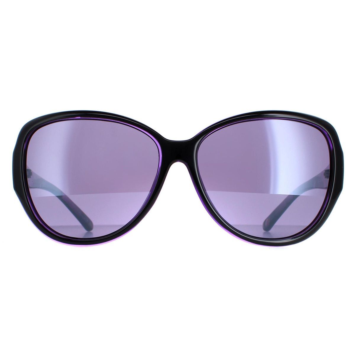 Übergroße Butterfly-Sonnenbrille mit lila Gläsern