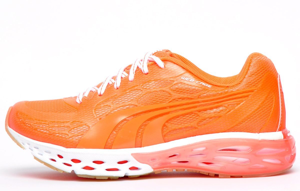 Oranger Laufschuh Bioweb Elite Glow