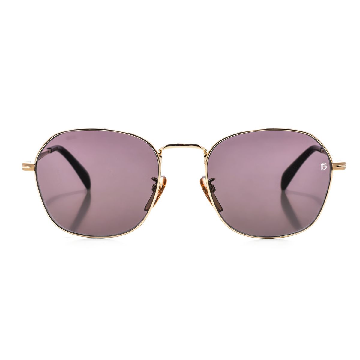 Quadratische Sonnenbrille mit Metallrahmen