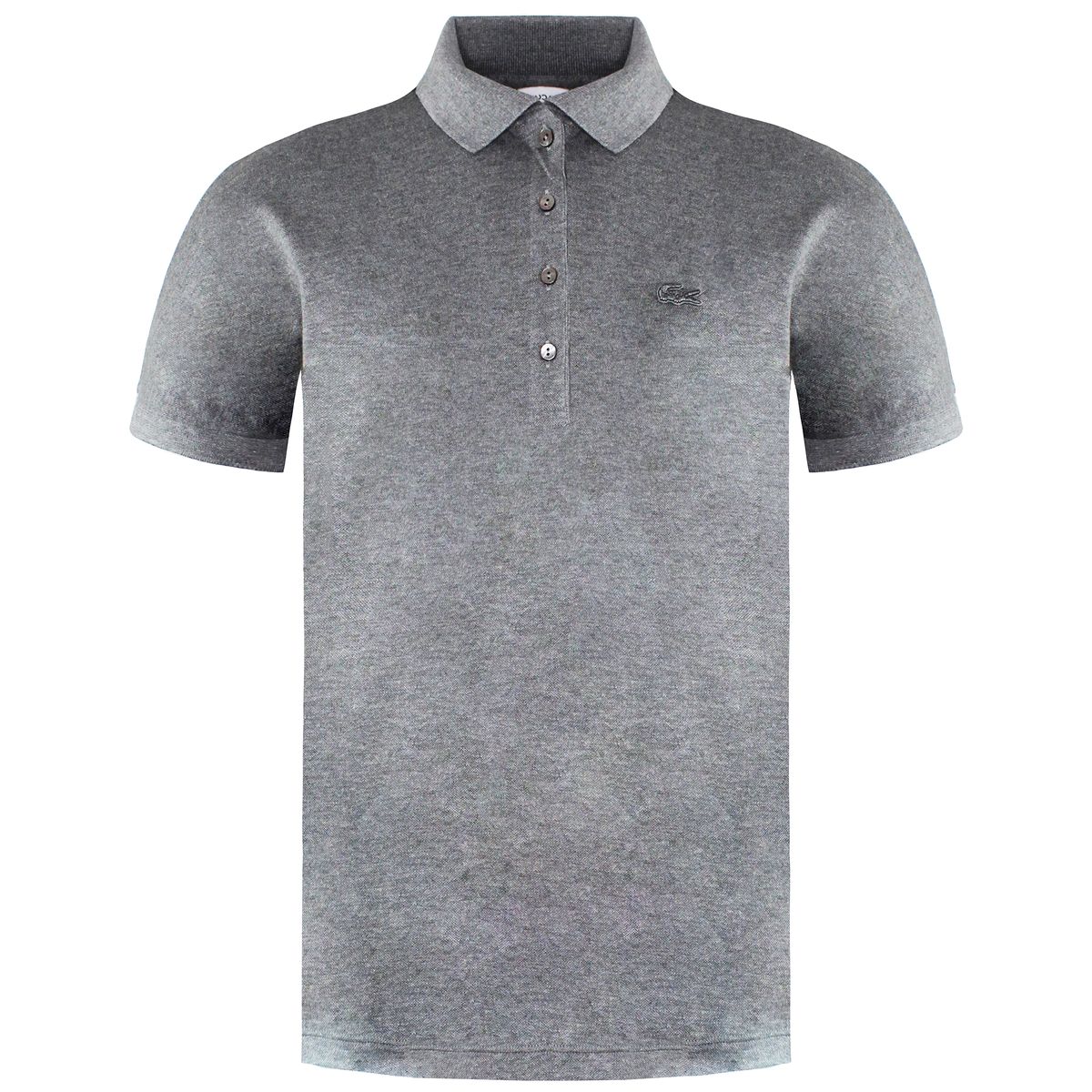 Entspanntes graues Poloshirt