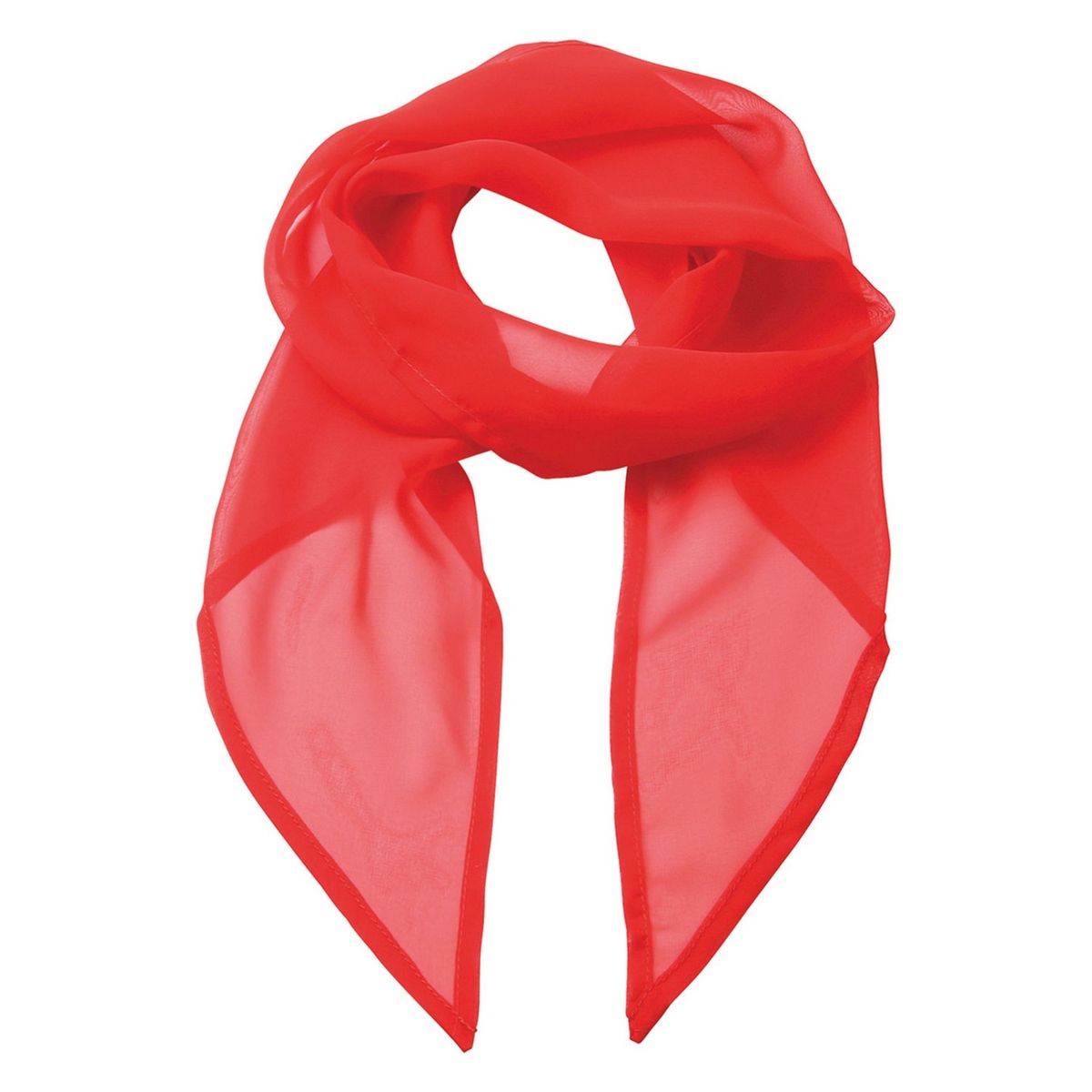 Durchsichtiger Chiffon Schal in Rot