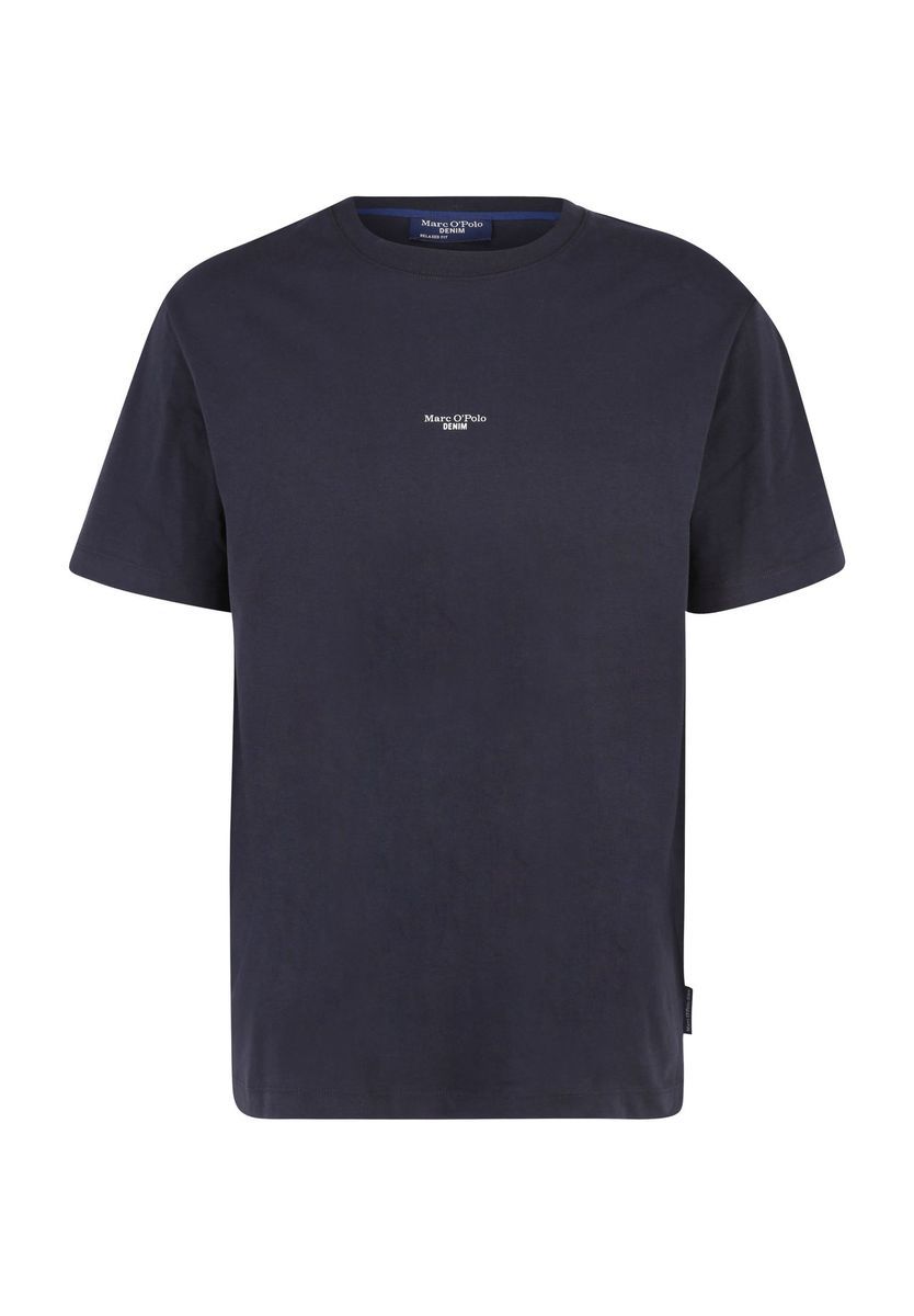 Marc O'Polo DENIM Sleeve T-Shirt, Relaxed Fit, Bio-Baumwolle, für Herren, blau, M