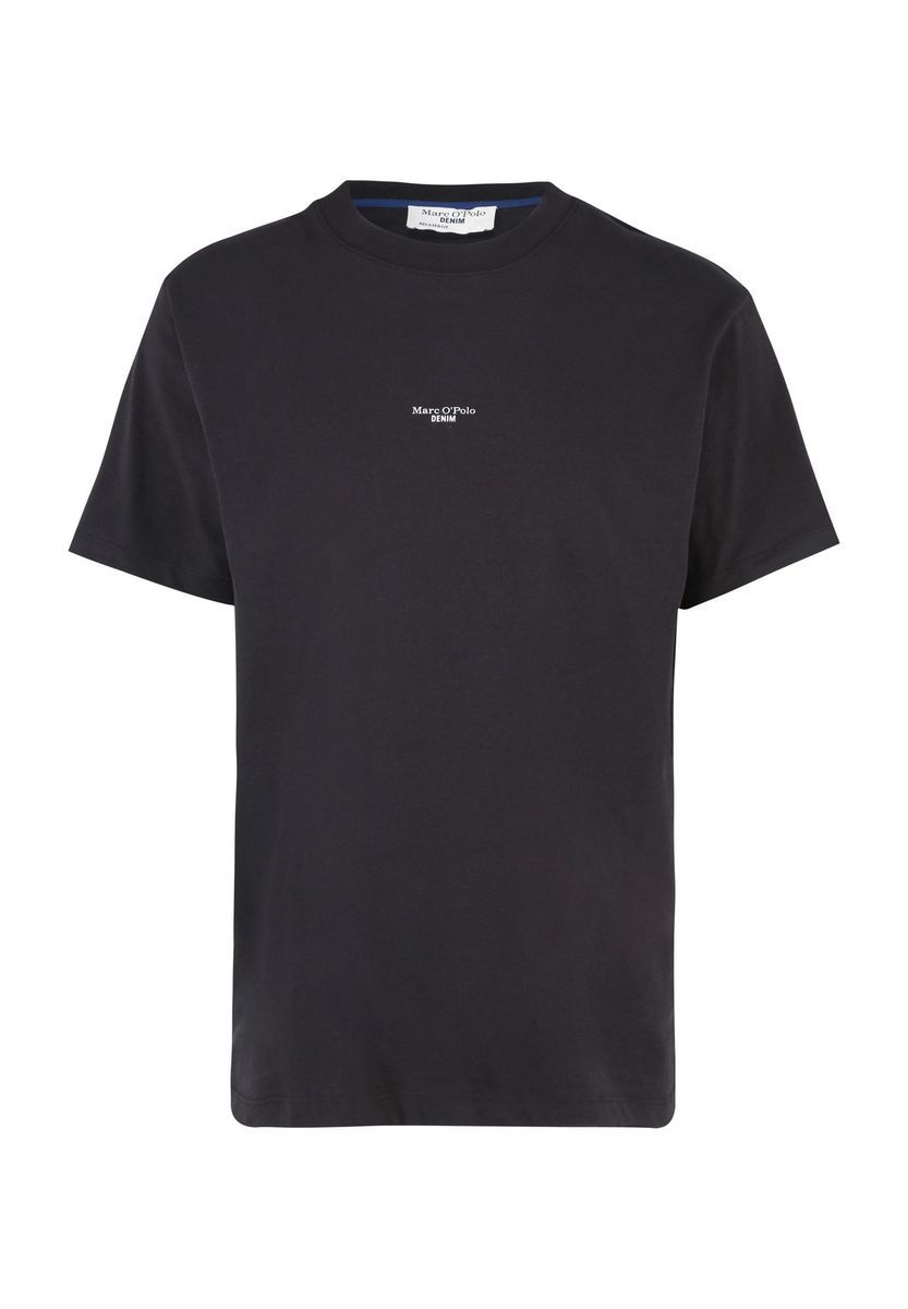 Marc O'Polo DENIM Sleeve T-Shirt, Relaxed Fit, Bio-Baumwolle, für Herren, schwarz, S
