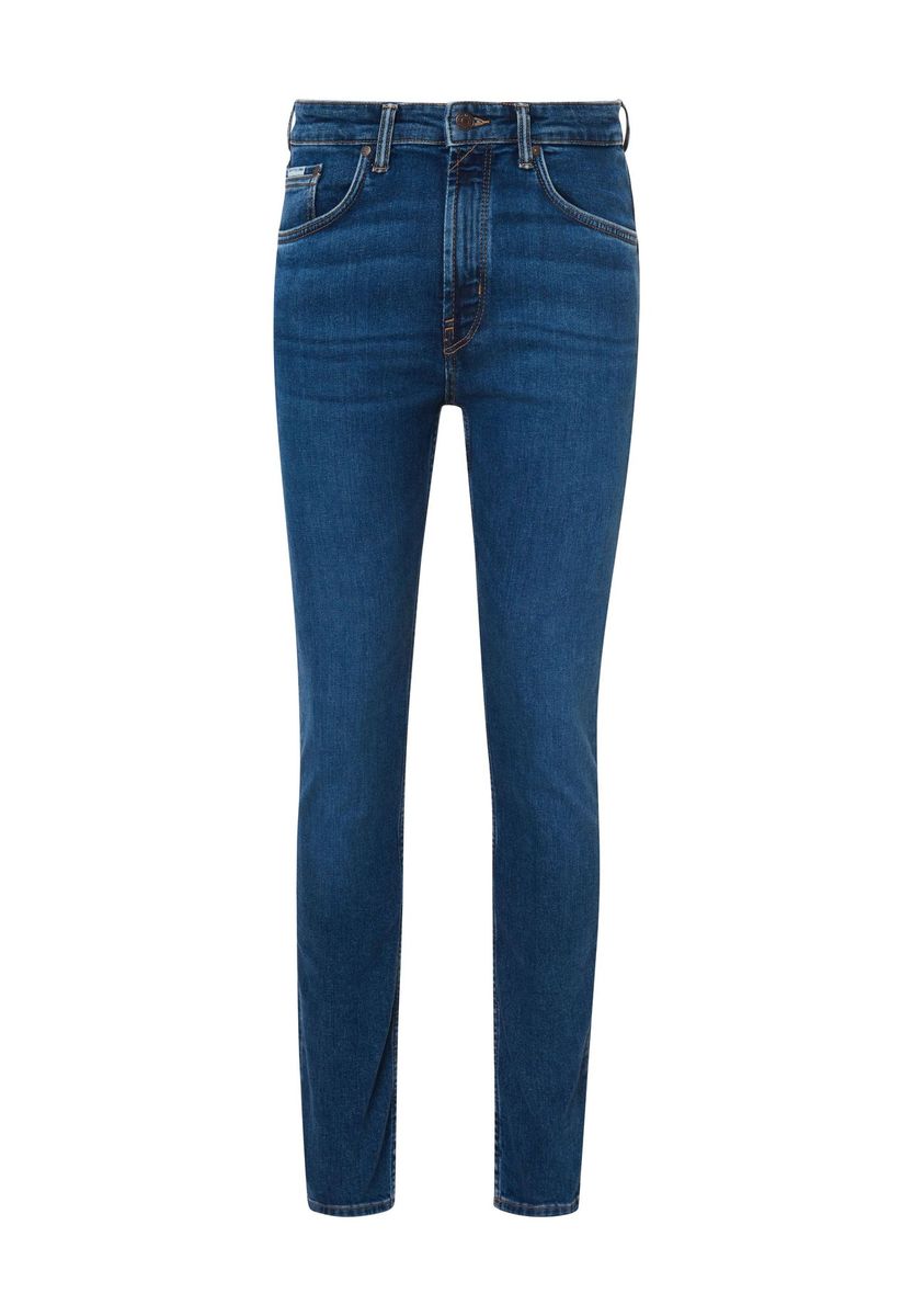 Schmal geschnittene Five-Pocket Stretch Denim Jeans