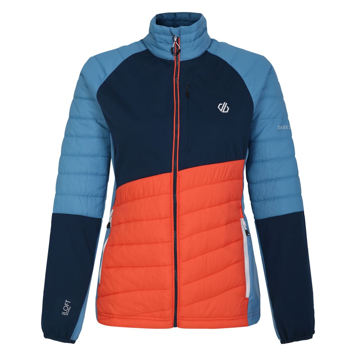 Dare 2B - "Lexan" Hybridjacke für Damen (Satsuma/Dunkel-Jeansblau)
