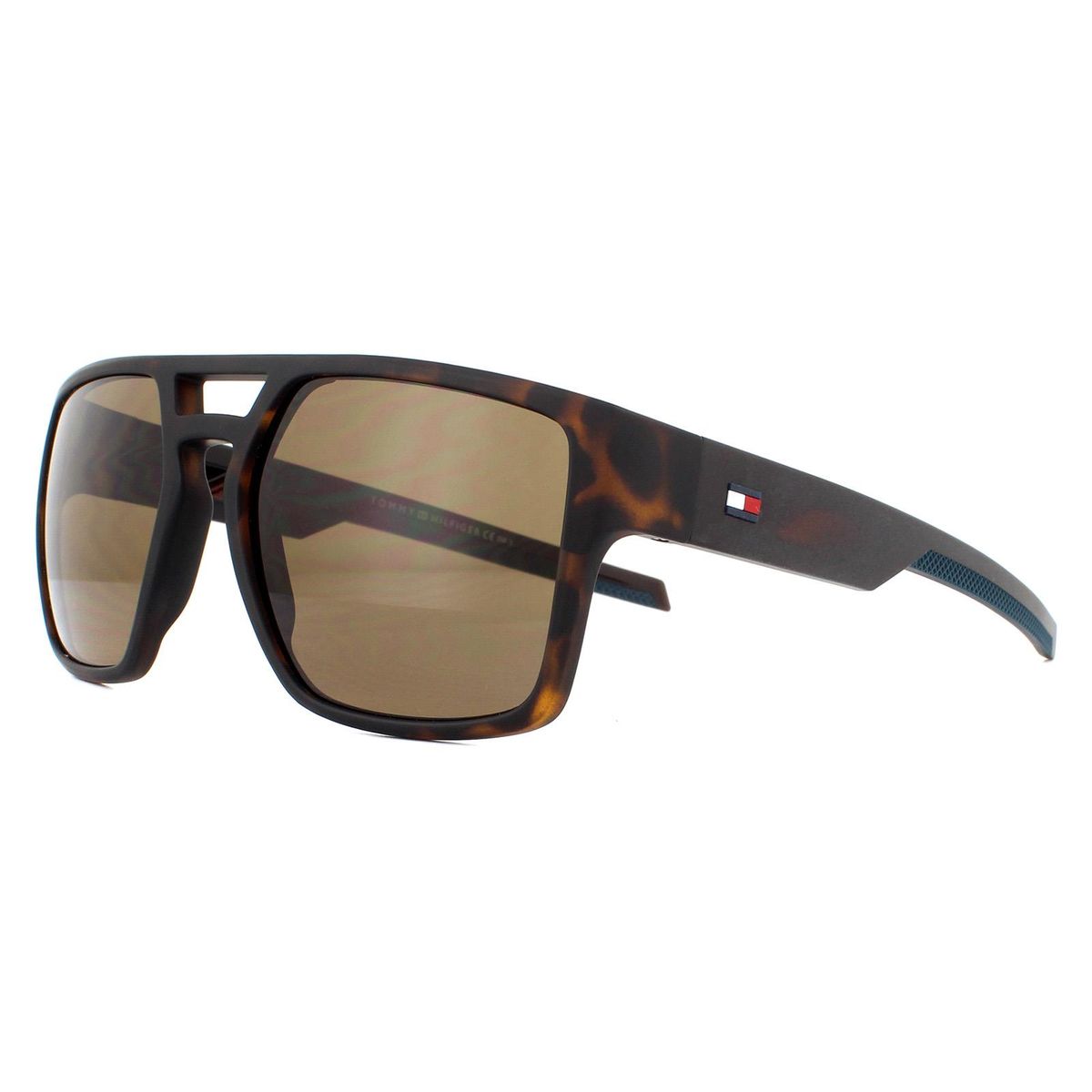 Rechteckige Doppelsteg Sonnenbrille
