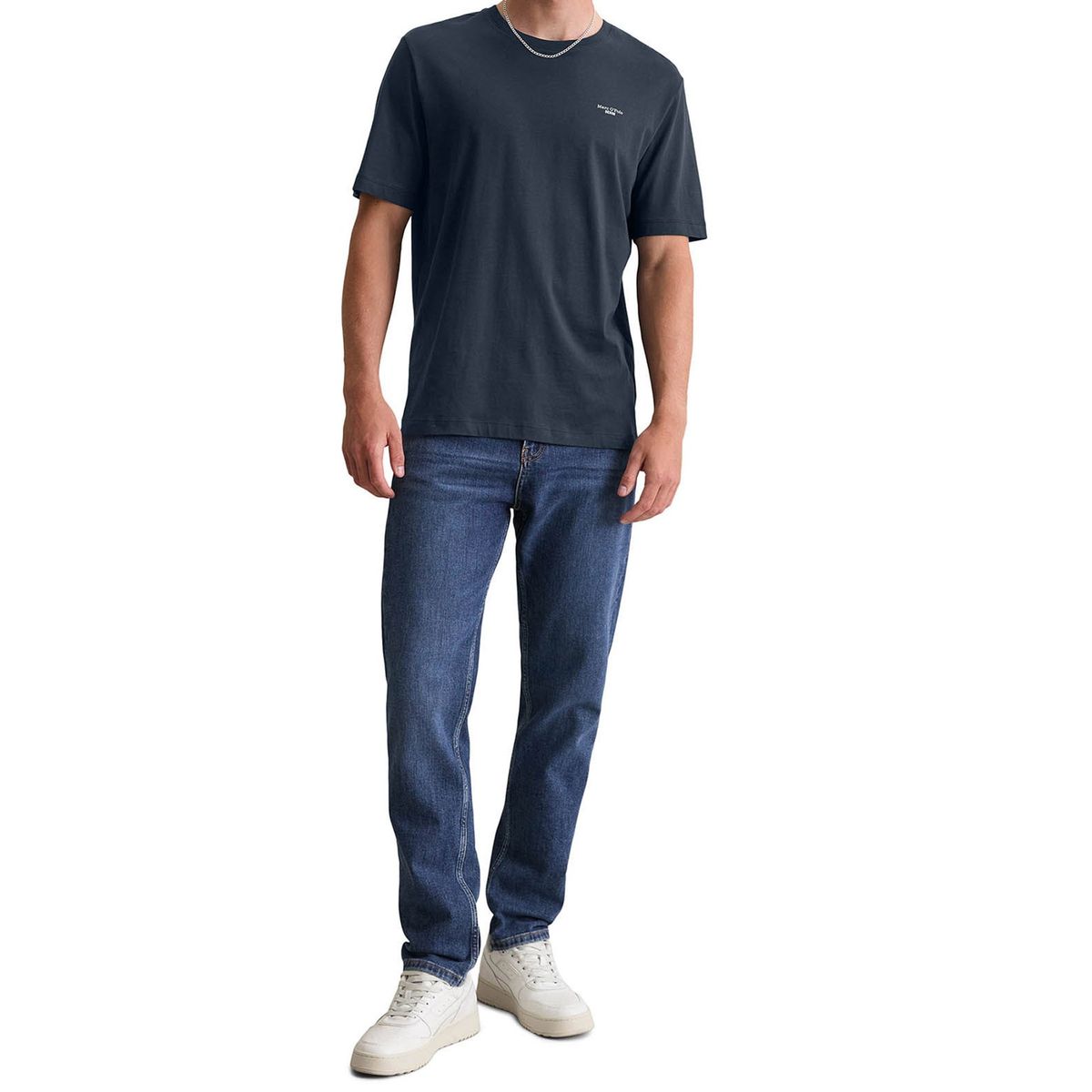 Klassisches Bio-Baumwoll Rundhalsshirt