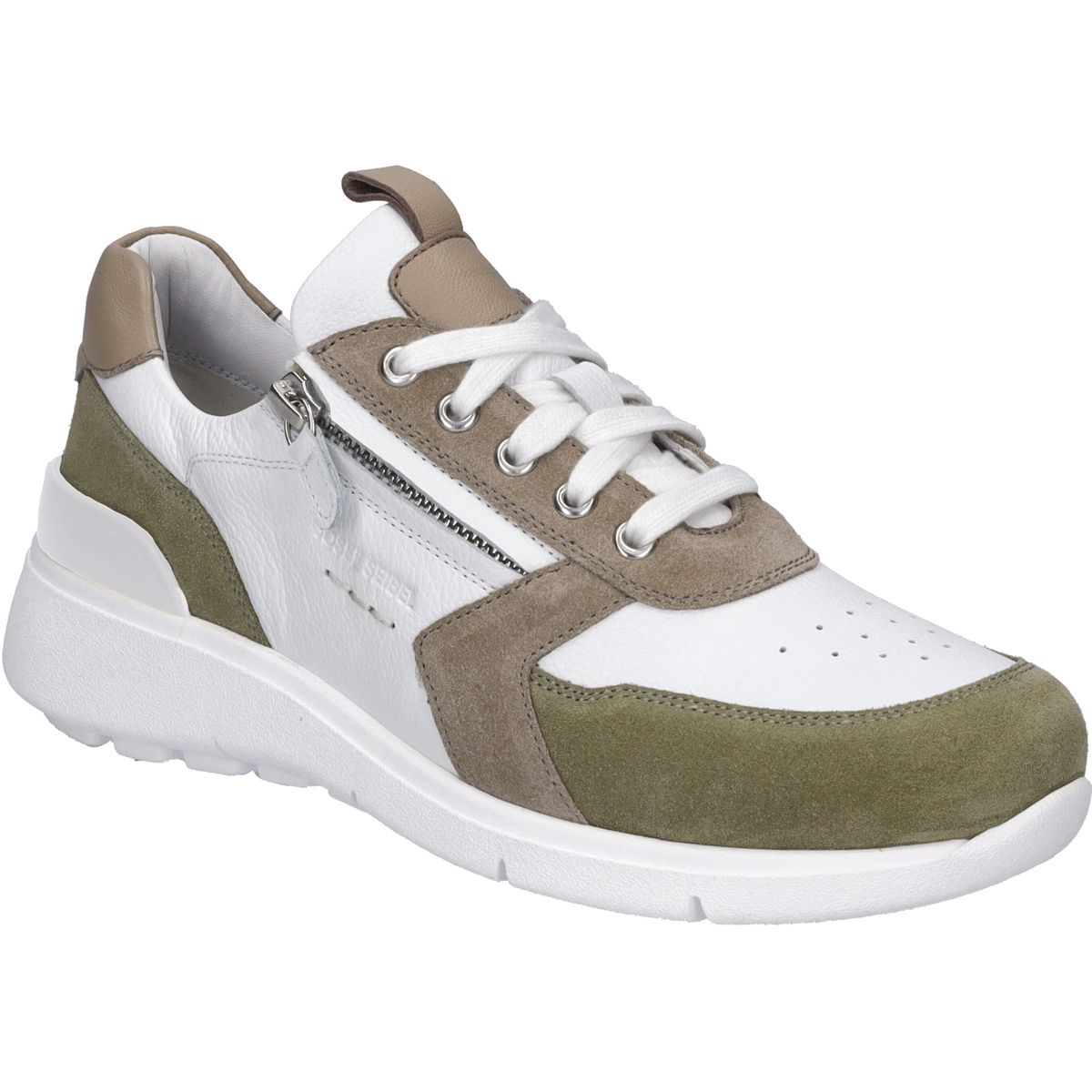 Damen Casual Leder Schnür Sneaker