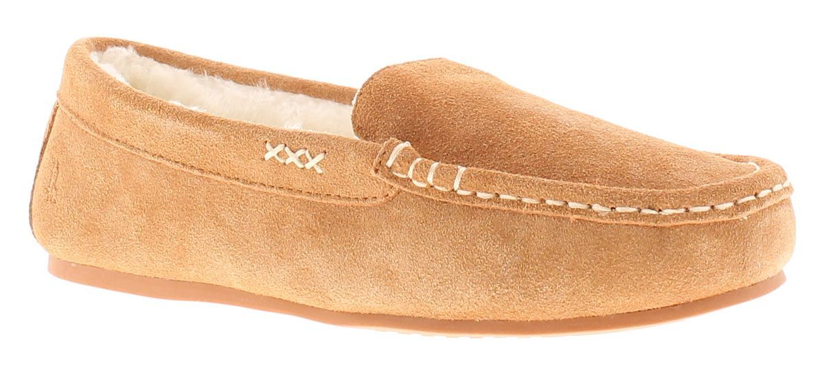 Hush Puppies Annie Mocassin Wildleder Damen Hausschuhe In Beige