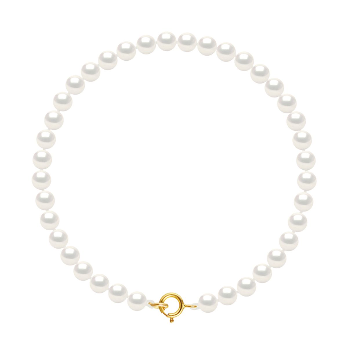 Perlenarmband mit goldenem Verschluss