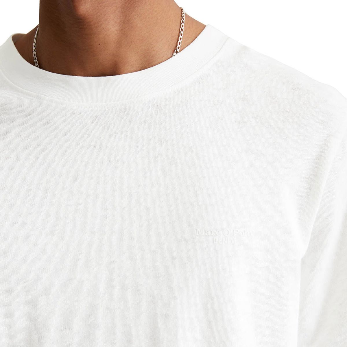 Marc O'Polo DENIM T-Shirt, Baumwolle, für Herren, weiß, S