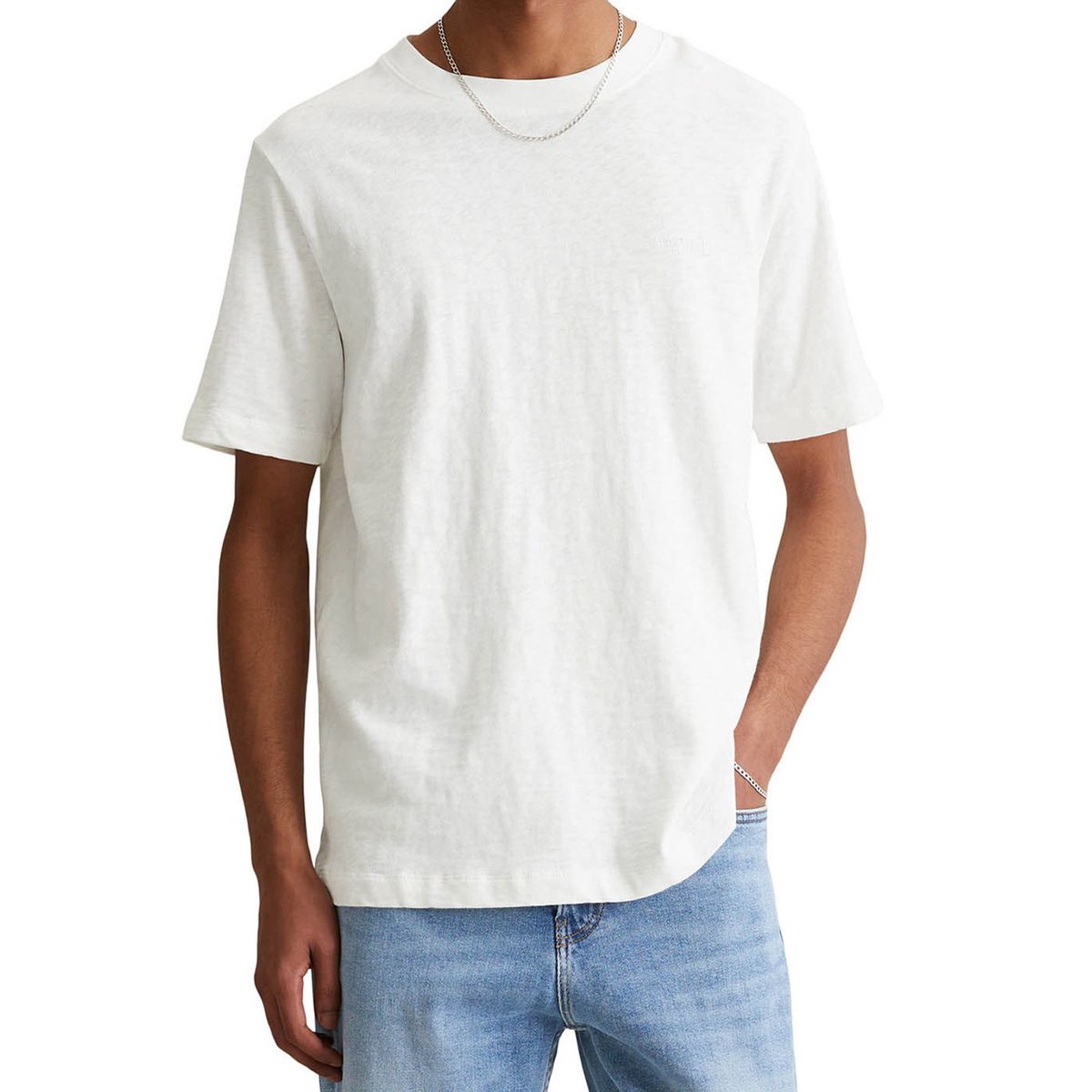 Marc O'Polo DENIM T-Shirt, Baumwolle, für Herren, weiß, S