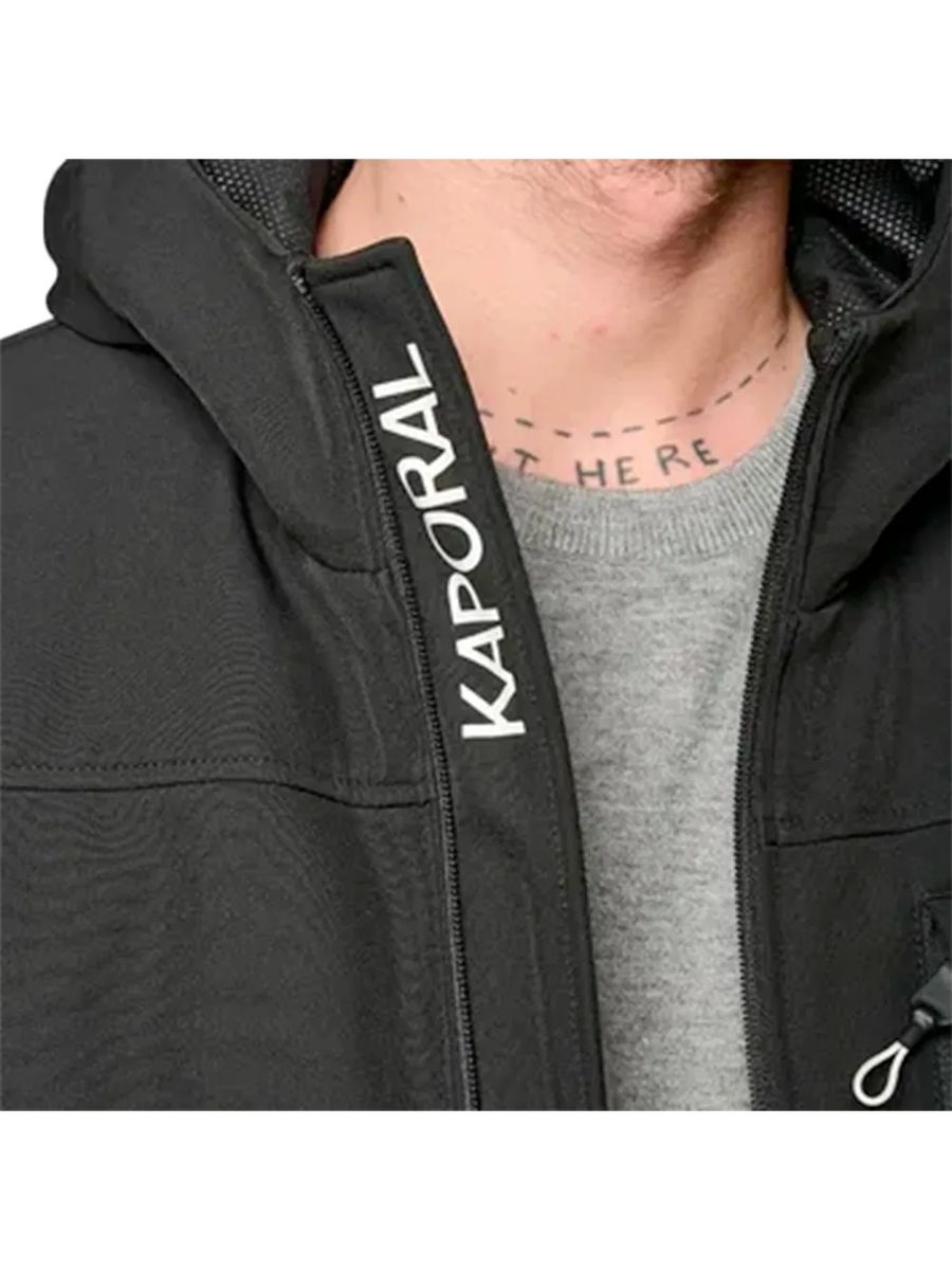 Gefütterte Streetwear-Windjacke mit Kapuze