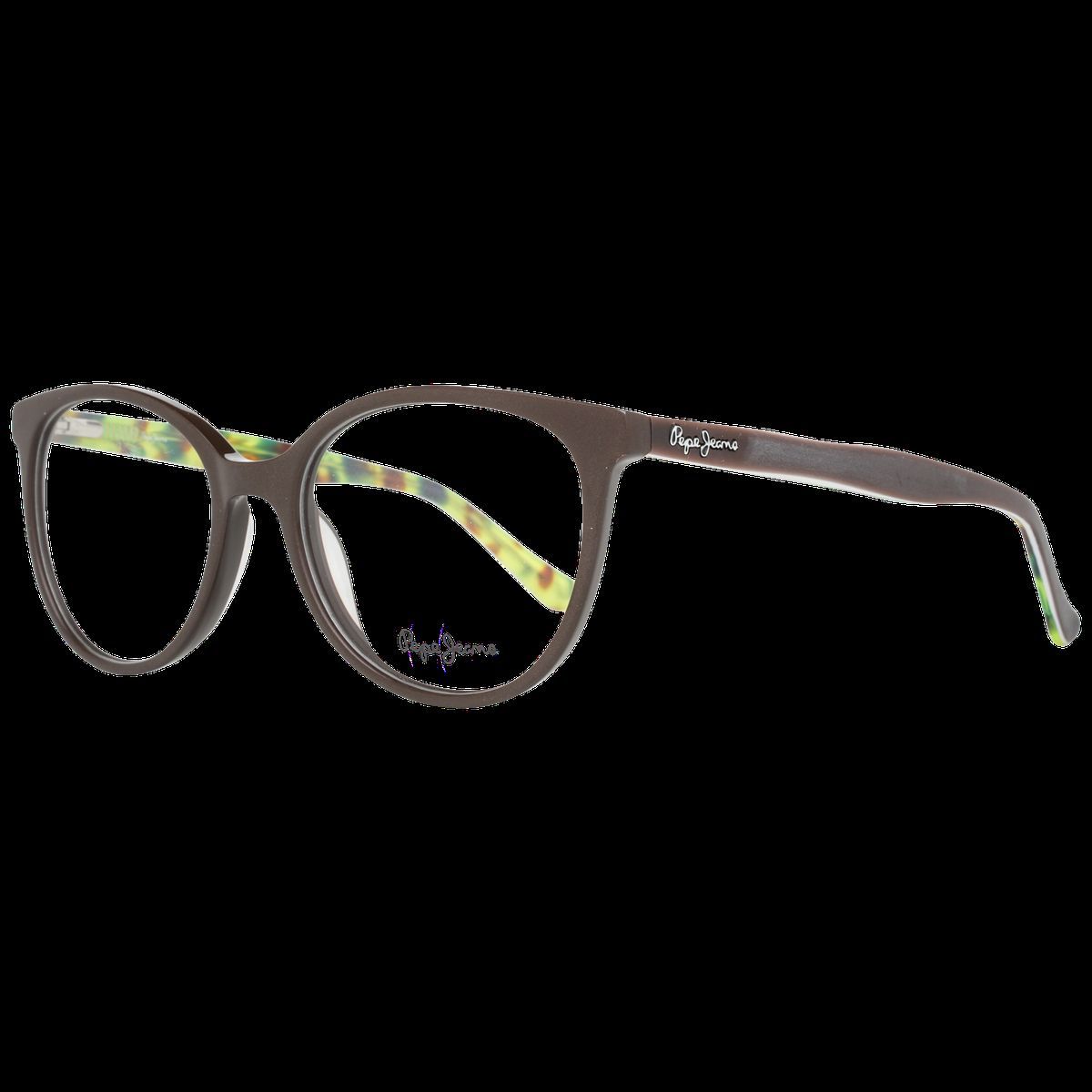 Runde braune Vollrandbrille