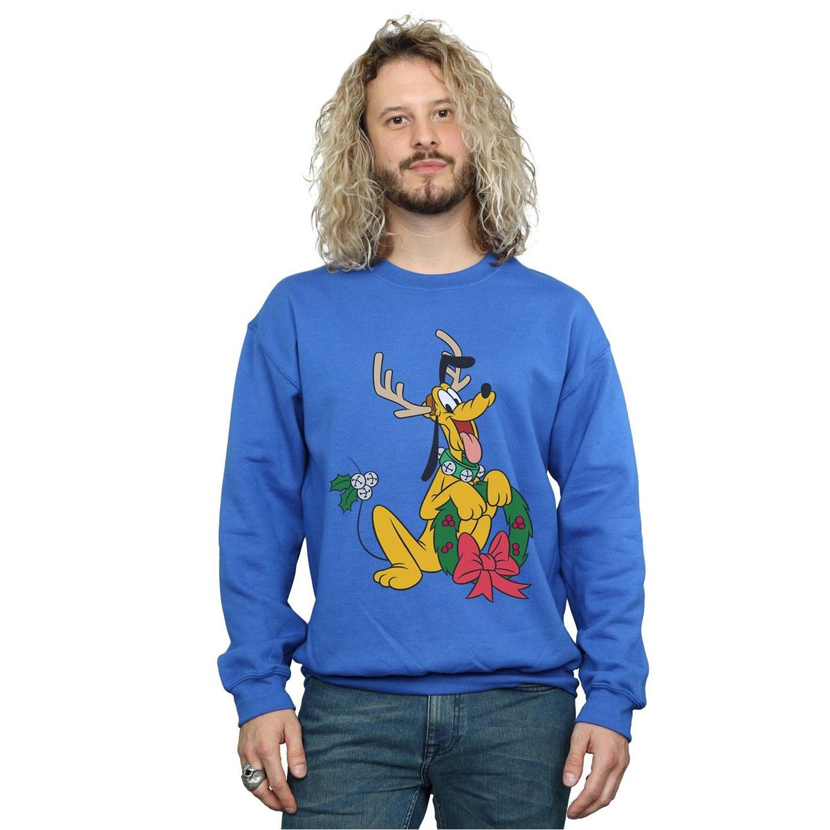Pluto Rentier Grafik Weihnachts-Sweatshirt