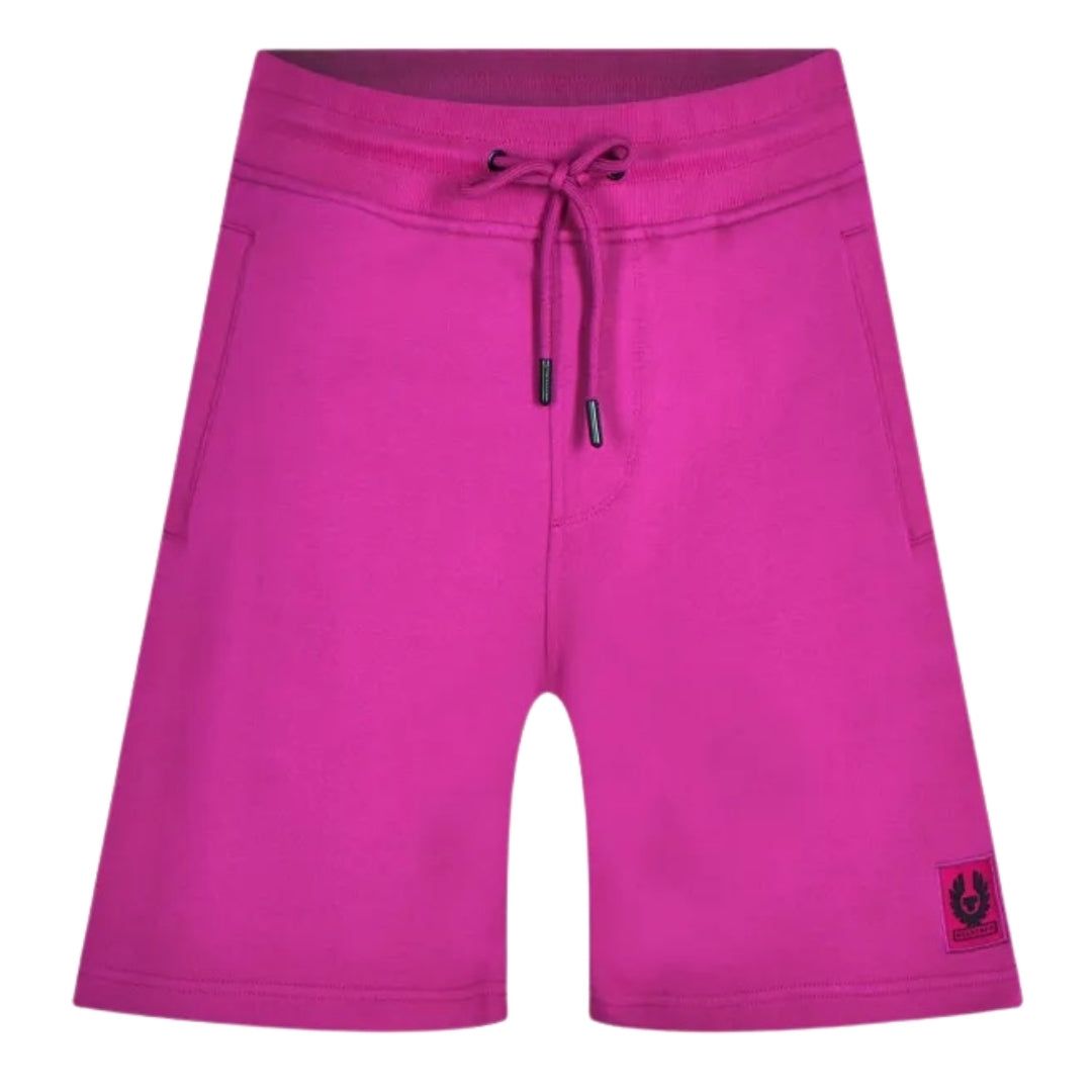 Helle violette Jersey-Shorts aus Baumwolle